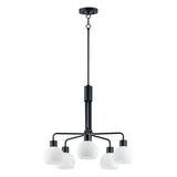 Coraline Chandelier Black by Maxim Lighting