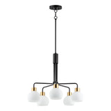 Coraline Chandelier Bronze / Satin Brass by Maxim Lighting