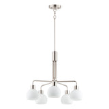 Coraline Chandelier Satin Nickel by Maxim Lighting