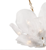 Corato Chandelier Small Brass White By Lib CO Detailed View