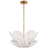 Corato Chandelier Small Brass White By Lib CO