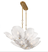 Corato Linear Suspension Brushed Brass And White By Lib And Co Side View