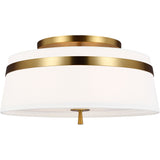 Cordtlandt Semi-Flushmount — 19", Burnished Brass