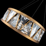 Corinth Chandelier Aged Brass By Schonbek Beyond - Side View