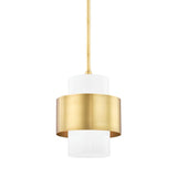Corinth Pendant - 11 Inch - Aged Brass by Hudson Valley