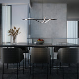 Corkscrew 4CCT LED Pendant Black By WAC Lighting Lifestyle View