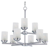 Corona Multi-Tier Chandelier Satin Nickel by Maxim Lighting