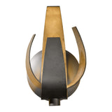 Corona Wall Sconce Small, shown in Dark Smoke, by Hubbardton Forge