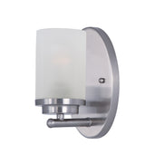Corona Wall Sconce Vanity Light Satin Nickel by Maxim Lighting