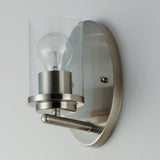 Corona Wall Sconce Vanity Light Satin Nickel by Maxim Lighting