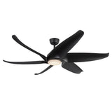 Coronado Fan Large Matt Black By Kuzco Side View