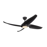 Coronado Fan Medium Matt Black By Kuzco Side View