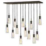 Cosette Medium Thirteen Light Linear - Black Oxide - by Fredrick Ramond