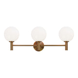 Cosmo Wall Sconce 26 Inch Aged Gold Brass Opal