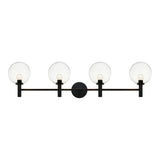 Cosmo Wall Sconce 36 Inch Black Clear