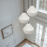 Crease Small Ceramic Pendant by Justice Design