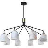 Crema Chandelier Medium By Artcraft - Front View