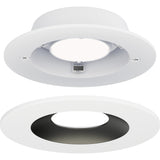 Crisp 4 Round LED Recessed Downlight 3000K White Black By Maxim Lighting Detailed View