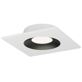 Crisp 4 Square LED Recessed Downlight 3000K White Black By Maxim Lighting
