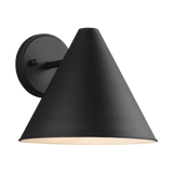 Crittenden Outdoor Wall Lantern Medium Black By Generation Lighting