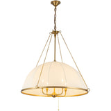 Crosby Chandelier Brushed Gold By Alora - Side View