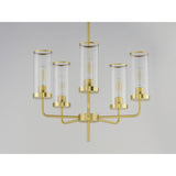 Crosby Chandelier Satin Brass by Maxim Lighting
