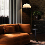 Crosby Floor Lamp Brushed Gold By Alora - Lifestyle View