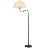 Crosby Floor Lamp Matte Black By Alora - Side View