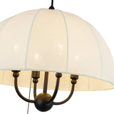 Crosby Pendant Light 18 Inch Matte Black By Alora - Detailed View