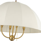 Crosby Pendant Light 24 Inch Brushed Gold By Alora - Detailed View