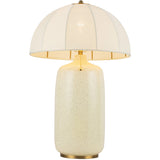 Crosby Table Lamp Brushed Gold By Alora - Front View