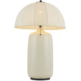 Crosby Table Lamp Matte Black By Alora - Front View