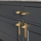 Cross Furniture Knob Set Brass By Buster And Punch Detailed View