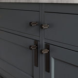 Cross Furniture Knob Set Smoked Bronze By Buster And Punch Lifestyle View