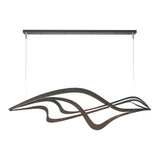 Crossing Waves LED Pendant - Black