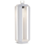 Cube Outdoor Portable Lamp Small Matt White Lacquered By Contardi