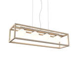 Cubic Linear Pendant Light By Accord, Color: Organic Cappuccino, Size: 4 Lights, ,| Casa Di Luce Lighting
