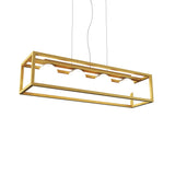 Cubic Linear Pendant Light By Accord, Color: Organic Gold, Size: 4 Lights, ,| Casa Di Luce Lighting