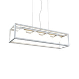 Cubic Linear Pendant Light By Accord, Color: Organic White, Size: 4 Lights, ,| Casa Di Luce Lighting