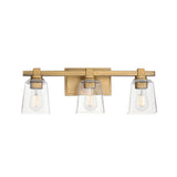 Cubos Bath Vanity Light Natural Aged Brass by Maxim Lighting
