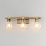 Cubos Bath Vanity Light Natural Aged Brass by Maxim Lighting