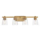 Cubos Bath Vanity Light Natural Aged Brass by Maxim Lighting