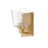 Cubos Wall Sconce Vanity Light Natural Aged Brass by Maxim Lighting