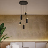 Cuff LED Multi Light Pendant Medium By ET2 Lifestyle View
