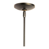Cuff Mini Pendant Large, shown in Dark Smoke, by Hubbardton Forge
