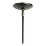 Cuff Mini Pendant Medium, shown in Dark Smoke, by Hubbardton Forge
