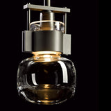 Cuff Mini Pendant Small detail in Dark Smoke, by Hubbardton Forge