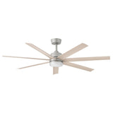 Current 56” LED Smart Fan - Brushed Nickel