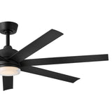 Current 56” LED Smart Fan - Matte Black