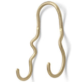 Curvature Hook Brass Double By Ferm Living